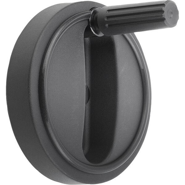 Handwheel D1=80, Reamed Hole W Slot D2=10H7, B3=3, T=11, 4, W.Transv.Bore D7=M06, Size:1, Plastic,